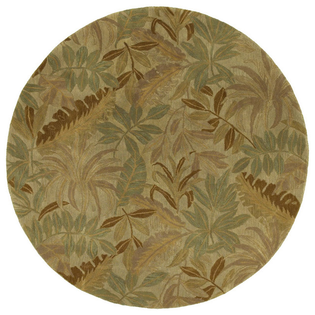 Tara Rounds Giovanni 7'9" Round Sand Rug Tropical Rugs by PlushRugs