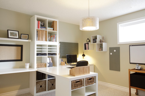 Dreaming of more storage and organization in your home office? Papers exploding in every direction and you can’t seem to find a pen? Here are 10 plus Helpful DIY Organizing and Storage ideas to declutter your life! www.settingforfour.com