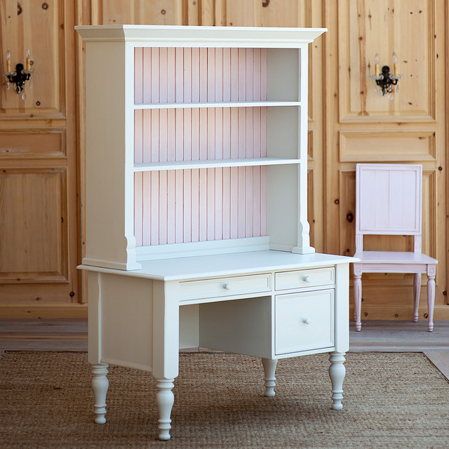 Small Library Desk with Top Hutch Traditional Desks And Hutches new york by Coach Barn