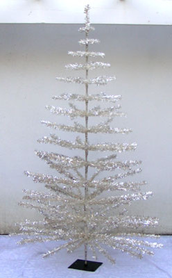 6 silver aluminum christmas tree vintage style modern 6 silver aluminum christmas tree vintage style modern