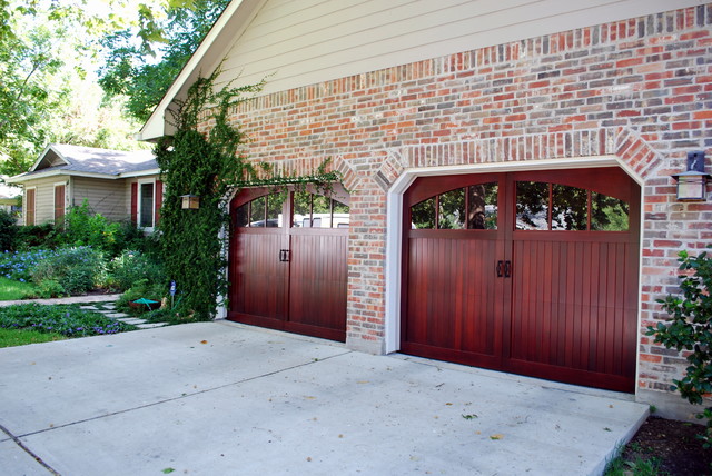 Cowart Door Classy Upgrade To New Wood Garage Doors Traditional