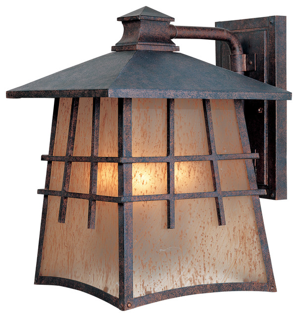 Mediterranean Patina 3 Light Wall Lantern Asian Outdoor Wall Lights