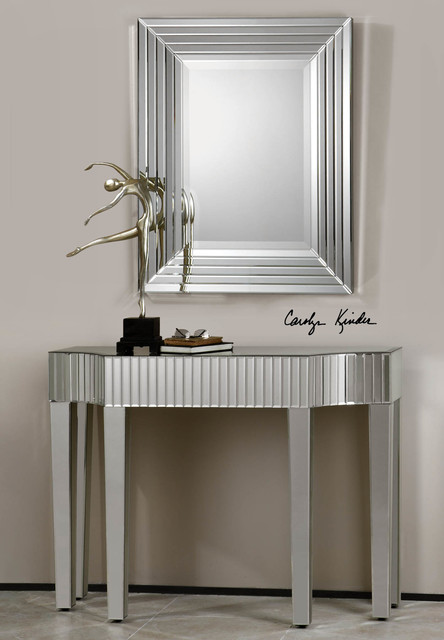 Ikona Mirrored Console Table - Beach Style - miami - by Zin Home