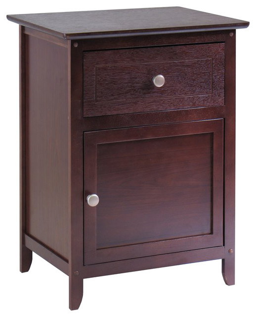 Winsome Nightstand Accent Table with Drawer and in Antique