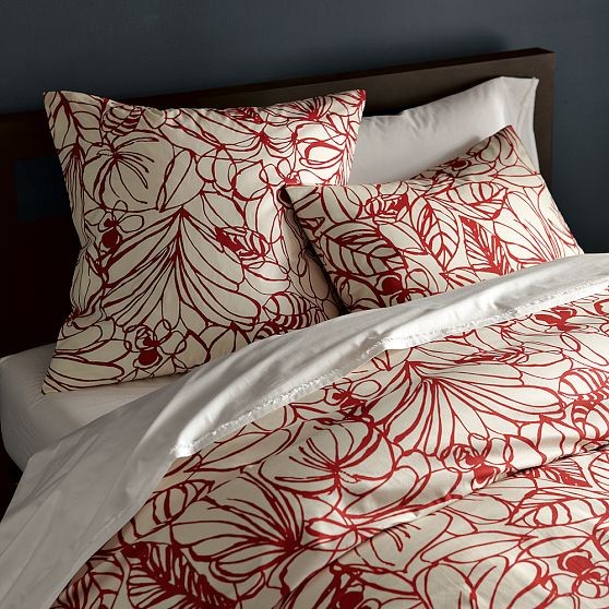 Sketch Duvet Cover + Shams Modern Bedding by West Elm
