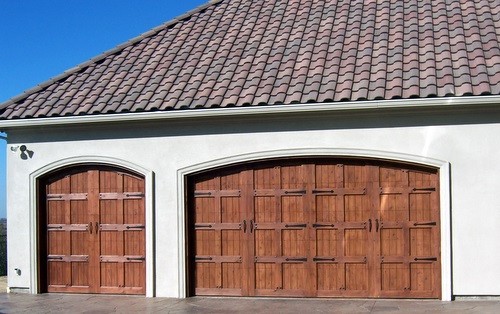 Custom Wood Garage Door Installation -garage-and-shed