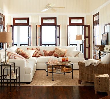 Pottery Barn Living Rooms Rustic