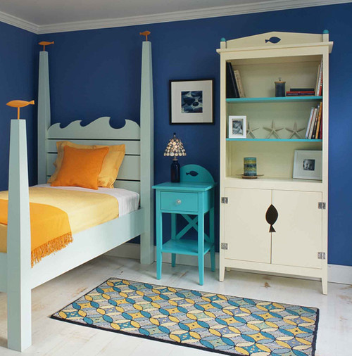Llena tus paredes de color dormitorio con paredes azules