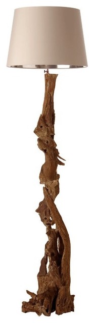Nantucket Driftwood Floor Lamp - Eclectic - Floor Lamps - by Masins