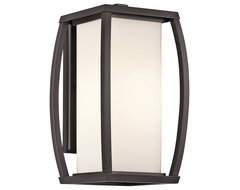 Kichler Lighting 49338AZ Bowen Bronze Outdoor Wall Sconce transitional-outdoor-lighting