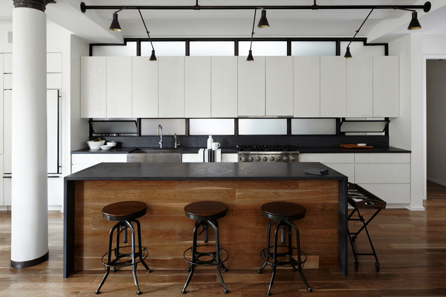 Hudson Loft, NYC - contemporary - kitchen - new york - by ...