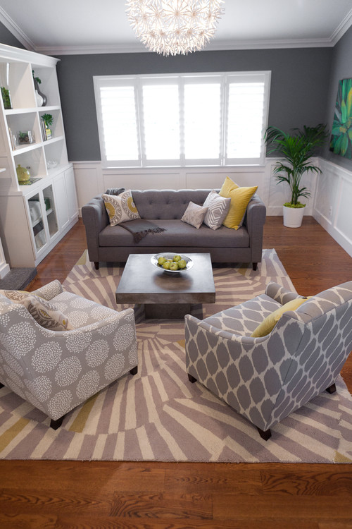 Eye For Design: Decorating With The Grey and Yellow Color Combination