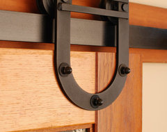 Horseshoe Barn Door Hardware Kit farmhouse-interior-doors