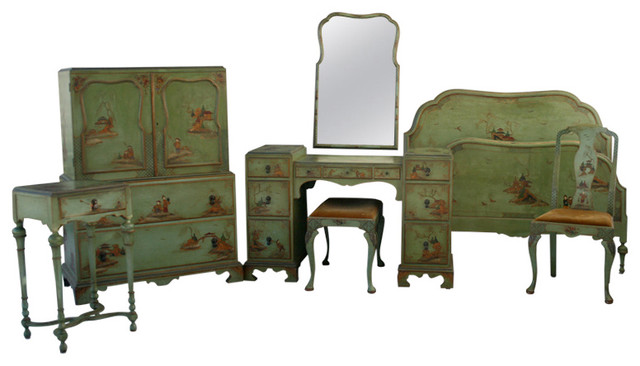 1920s Chinoiserie Bedroom Set - Asian - Bedroom Furniture Sets - by ...