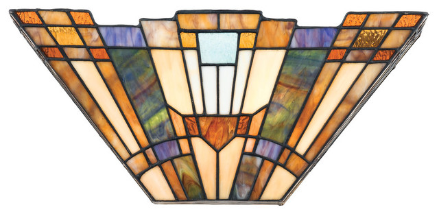 Quoizel TFIK8802 Tiffany Inglenook Stained Glass / Tiffany Wall - Victorian - Lamp Shades