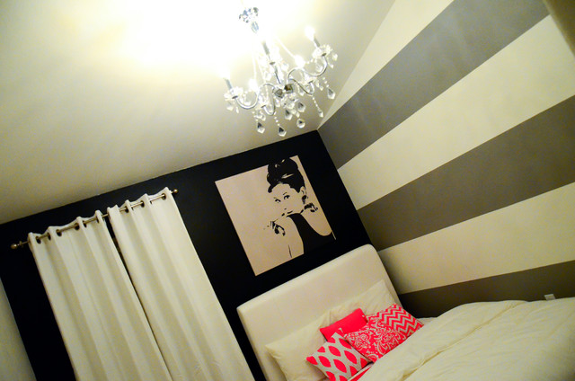 Audrey Hepburn inspired bedroom - Contemporary - Bedroom - phoenix