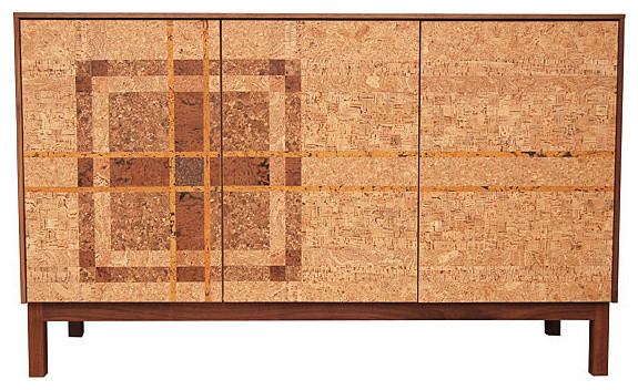 Iannone Design - Cork Plaid Mosaic Sideboard modern-buffets-and 