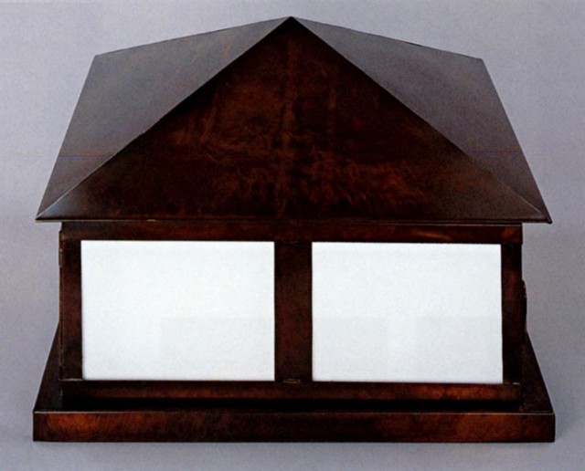 Mission Style Pier Mount post top lantern Traditional Post Lights