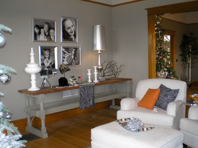 Farrell House remodel eclectic living room