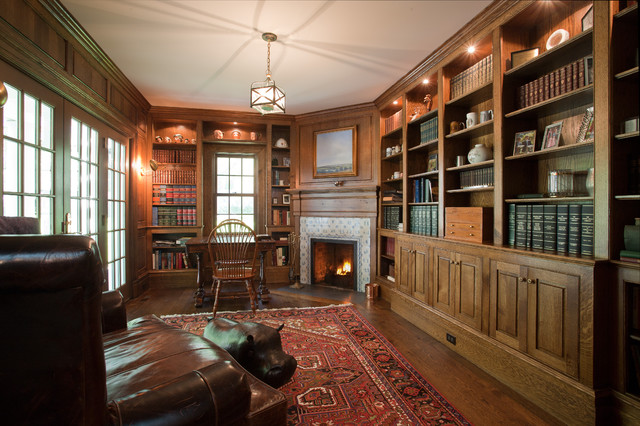 traditional home office by Doyle Coffin Architecture LLC