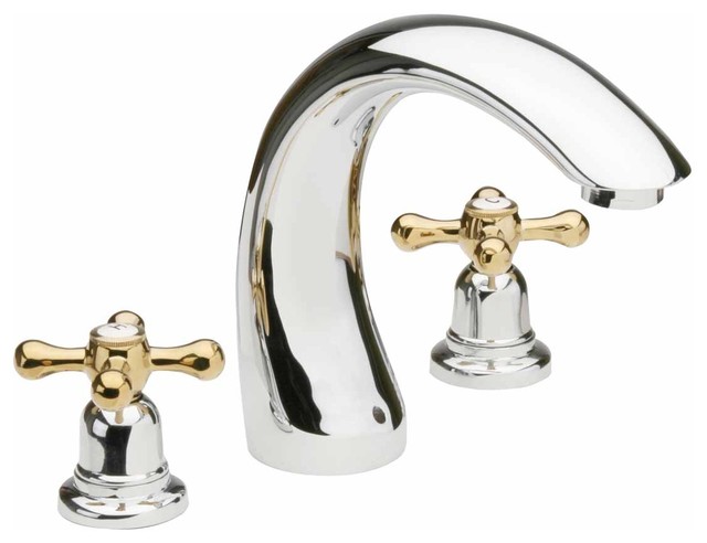 Brass/Chrome Widespread Faucet - Transitional - Bathroom Faucets And ...