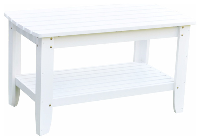 modern outdoor side table white