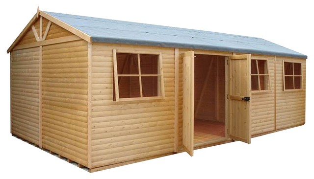 12 x 24 Mammoth Wooden Shed Workshop - Contemporary - Sheds - other 