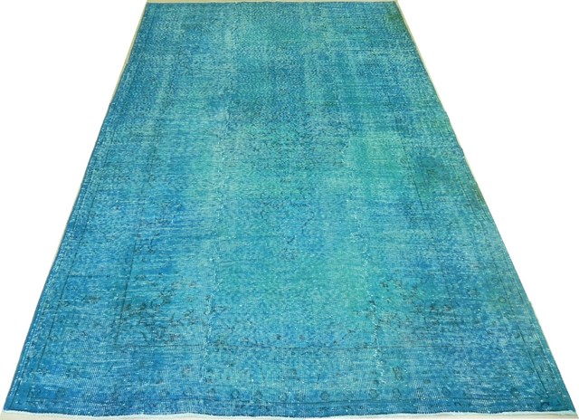 Overdyed Vintage Handmade Turkish Rugs contemporary