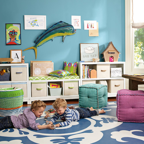 Ideas para un cuarto de juegos fabuloso niños jugando en su cuarto de juegos