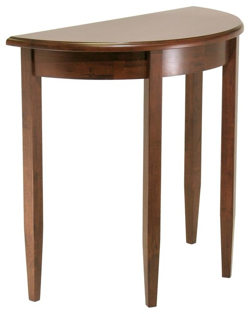 Wooden Half Round Sofa Console Table Contemporary Console Tables