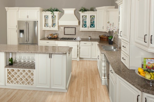Painted Linen - Traditional - Kitchen Cabinetry - new york - by TheRTAStore