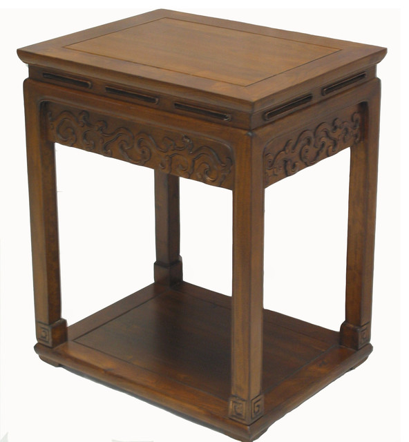 Carved Accent Tabel Asian Side Tables And End Tables other metro