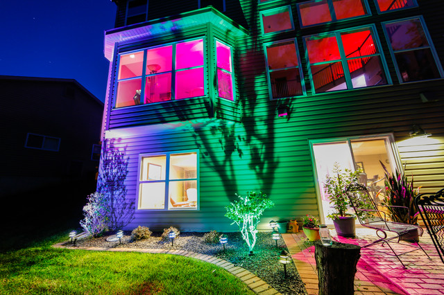 LED Landscape Lighting Color Changing Uplight and Tier