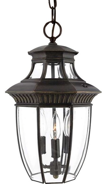 Quoizel Lighting GT1700IB Georgetown Outdoor Hanging Light In Dark bronze - Traditional ...