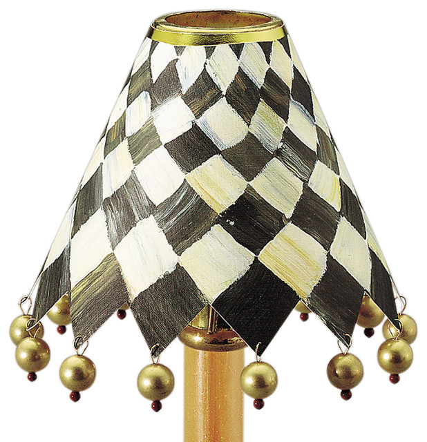 Paper Shade Foyer MacKenzieChilds Eclectic Lamp Shades other