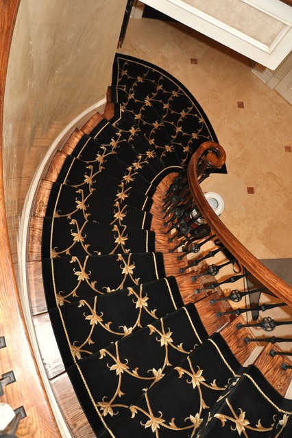 Custom Stair & Hall Runners traditional staircase