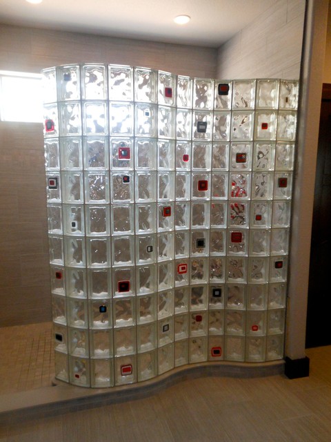 Glass Block Shower Wall Products on Houzz