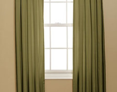 Inverted Box Pleat Curtain, Duiponi Leaf traditional-curtains