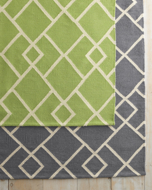 Deco Diamond FlatWeave Wool Rug