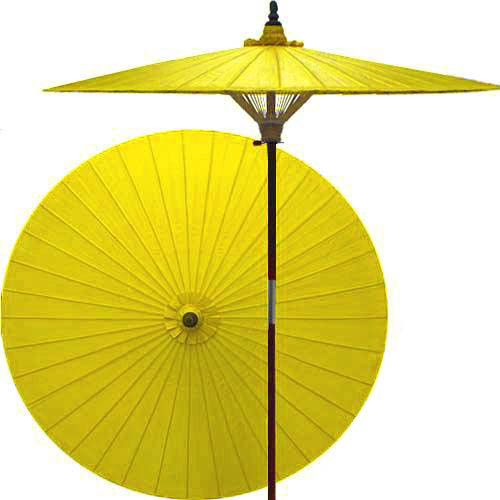 Lemon patio umbrella Asian Outdoor Umbrellas by Oriental Decor
