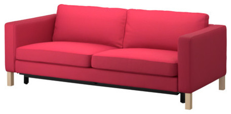ikea red couch