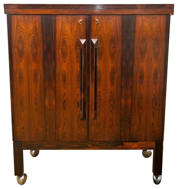 1960's Rosewood Bar Cabinet By Bruksbo Norway 1960's Rosewood Bar ...