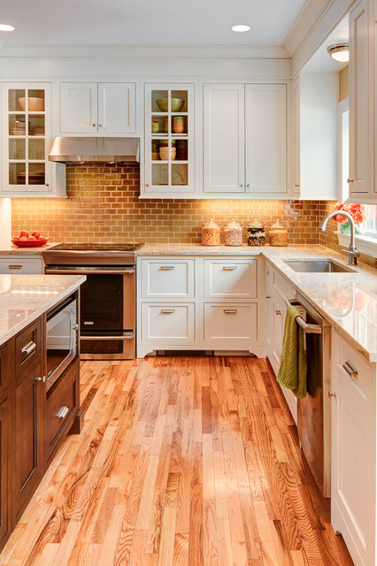 Transitional White Kitchen transitional kitchen