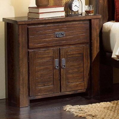 Progressive Furniture Trestlewood 1 Drawer Nightstand - Mesquite Pine
