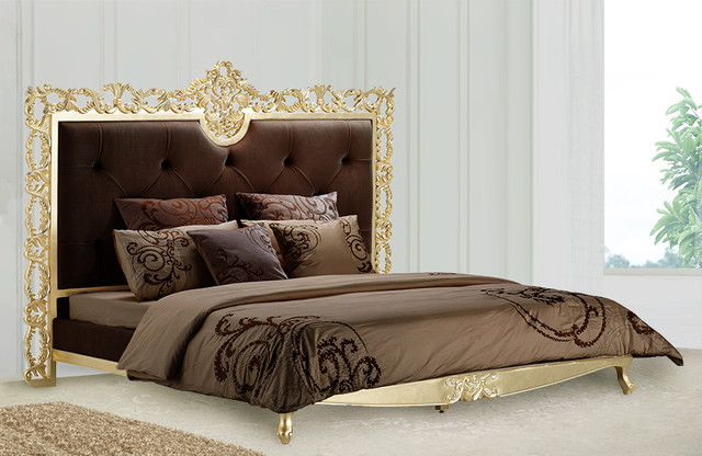 Charlemagne Velvet Luxury Bed - King Size Bed - Beds - dallas - by The ...