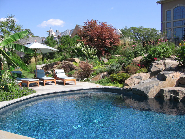 Pool Landscaping Ideas Bergen County Northern NJ - Traditional - Pool 