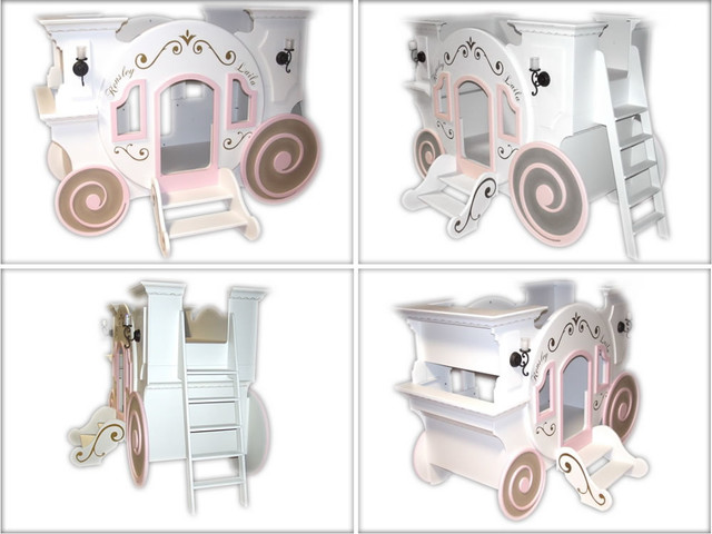 Cinderella Carriage Princess Bed - Traditional - Kids - houston ...