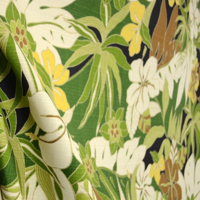 Waverly Hibiscus Glow Tropical Floral Outdoor Fabric Traditional