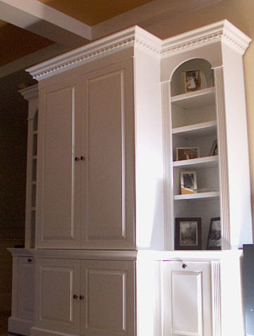 Ongoing work traditional-bookcases