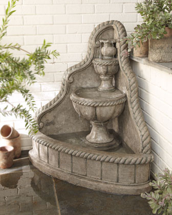 Corner Fountain - Traditional - Outdoor Fountains And Ponds - by Neiman